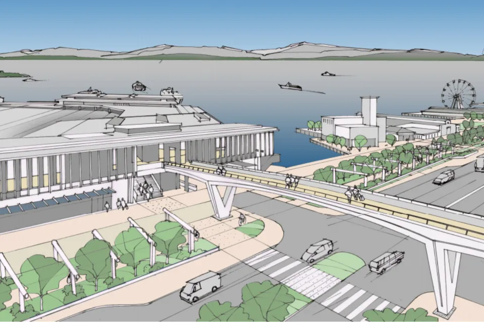 Rendering of Marion Street bridge